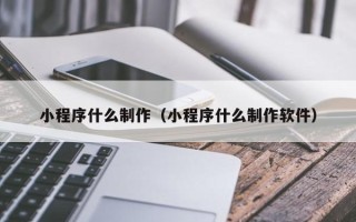 迪庆小程序什么制作（小程序什么制作软件）